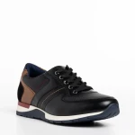 Pantofi barbati negri din piele ecologica Ilan