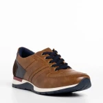 Pantofi barbati camel din piele ecologica Ilan