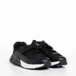 Pantofi sport copii negri din material textil Cianna