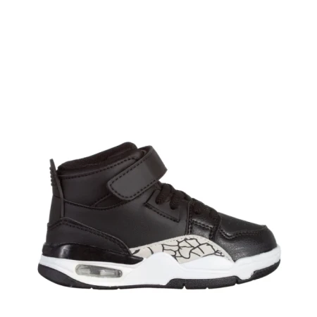 Pantofi sport copii negri din piele ecologica Jaxon