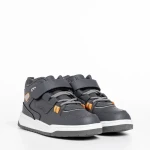 Pantofi sport copii gri din piele ecologica Richey