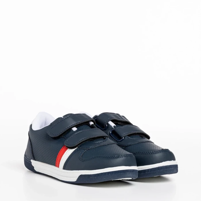 Pantofi sport copii albastri din piele ecologica Buddy