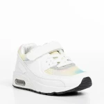 Pantofi sport copii albi din material textil Irie
