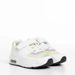 Pantofi sport copii albi din material textil Irie