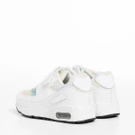 Pantofi sport copii albi din material textil Irie
