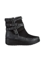 Botine dama negre din material textil Katara