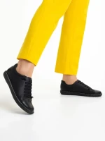 Pantofi dama negri din piele ecologica Clarice