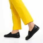 Pantofi dama negri din piele ecologica Emiliana