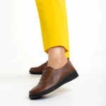 Pantofi dama maro din piele ecologica Atara