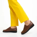 Pantofi dama maro din piele ecologica Atara