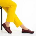 Pantofi dama grena din piele ecologica Cassia