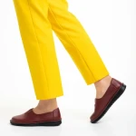 Pantofi dama grena din piele ecologica Cassia