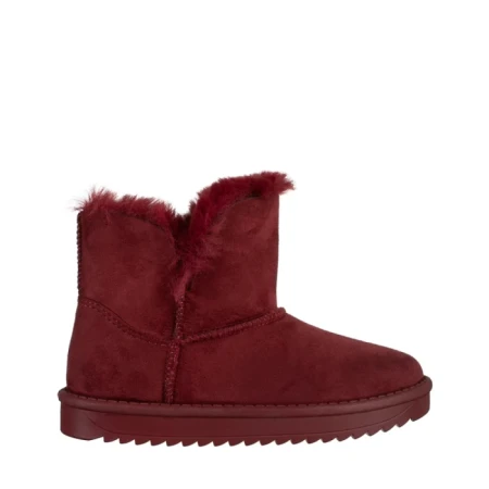 Cizme copii rosii din material textil Sigrid
