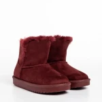 Cizme copii rosii din material textil Sigrid
