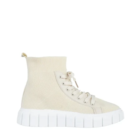 Pantofi sport dama bej deschis din material textil Indya