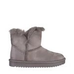 Cizme copii gri din material textil Sigrid
