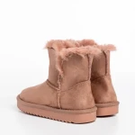 Cizme copii roz din material textil Sigrid