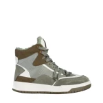 Pantofi sport dama verzi din piele ecologica si material textil Reveca