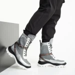 Pantofi sport dama arginti din material textil Regenia