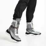 Pantofi sport dama arginti din material textil Regenia