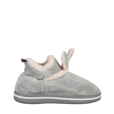 Papuci copii gri din material textil Paco