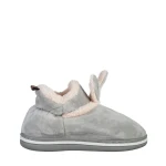 Papuci copii gri din material textil Paco