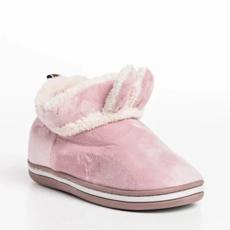 Papuci copii mov din material textil Paco