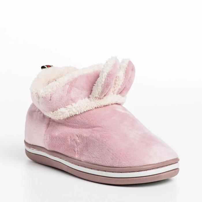 Papuci copii mov din material textil Paco