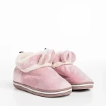 Papuci copii mov din material textil Paco