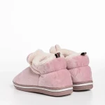 Papuci copii mov din material textil Paco