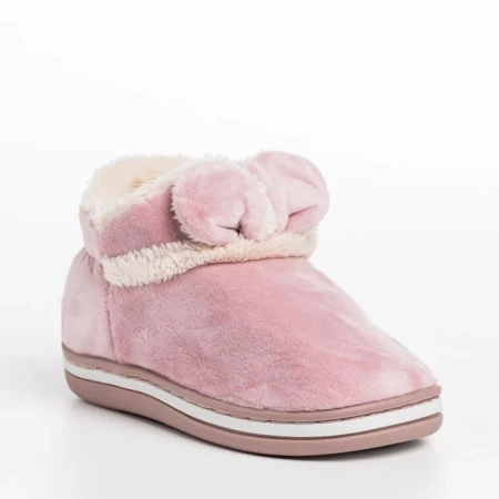 Papuci copii mov din material textil Paco