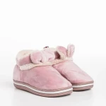 Papuci copii mov din material textil Paco