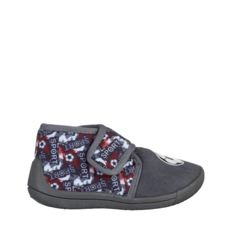 Papuci copii gri din material textil Solina