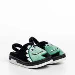 Papuci copii negri din material textil Vertis