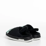 Papuci copii negri din material textil Vertis