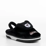 Papuci copii negri din material textil Ronnie