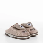 Papuci copii bej din material textil Ronnie