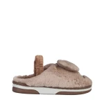 Papuci copii bej din material textil Ronnie