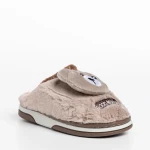 Papuci copii bej din material textil Ronnie