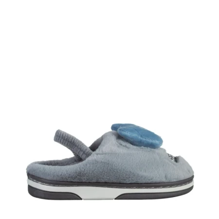 Papuci copii gri din material textil Ronnie