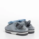Papuci copii gri din material textil Ronnie