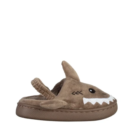 Papuci copii bej din material textil Vanden