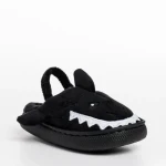 Papuci copii negri din material textil Vanden