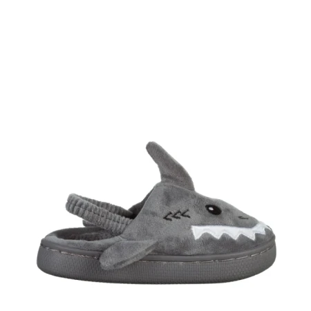 Papuci copii gri din material textil Vanden