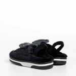 Papuci copii negri din material textil Sivan