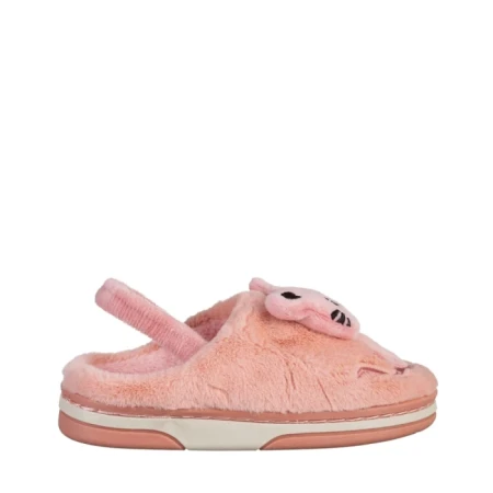 Papuci copii roz din material textil Sivan