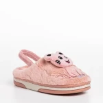 Papuci copii roz din material textil Sivan