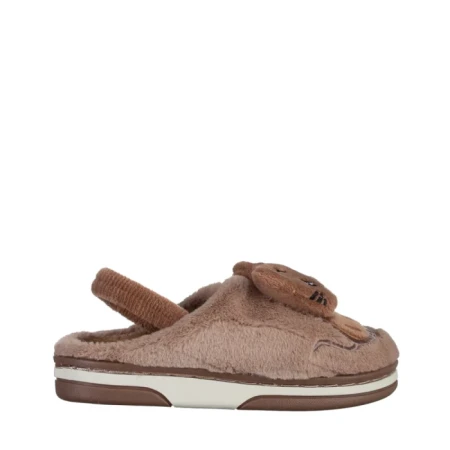 Papuci copii bej din material textil Sivan