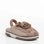 Papuci copii bej din material textil Sivan
