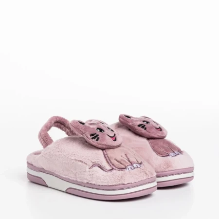 Papuci copii mov din material textil Sivan